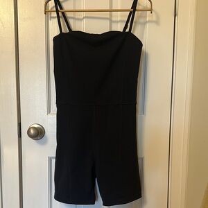 Tory Sport Black Sleeveless Romper